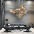 Professional custom unique living room crystal chandelier